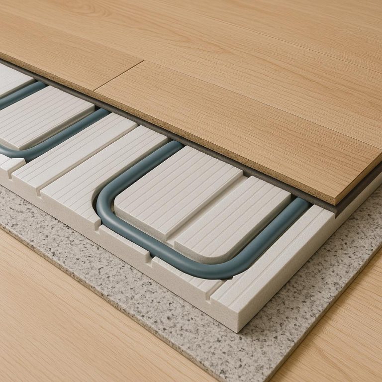 Home Droogbouwsysteem vloerverwarming met verwarmingsbuizen in isolatieplaten voor snelle installatie